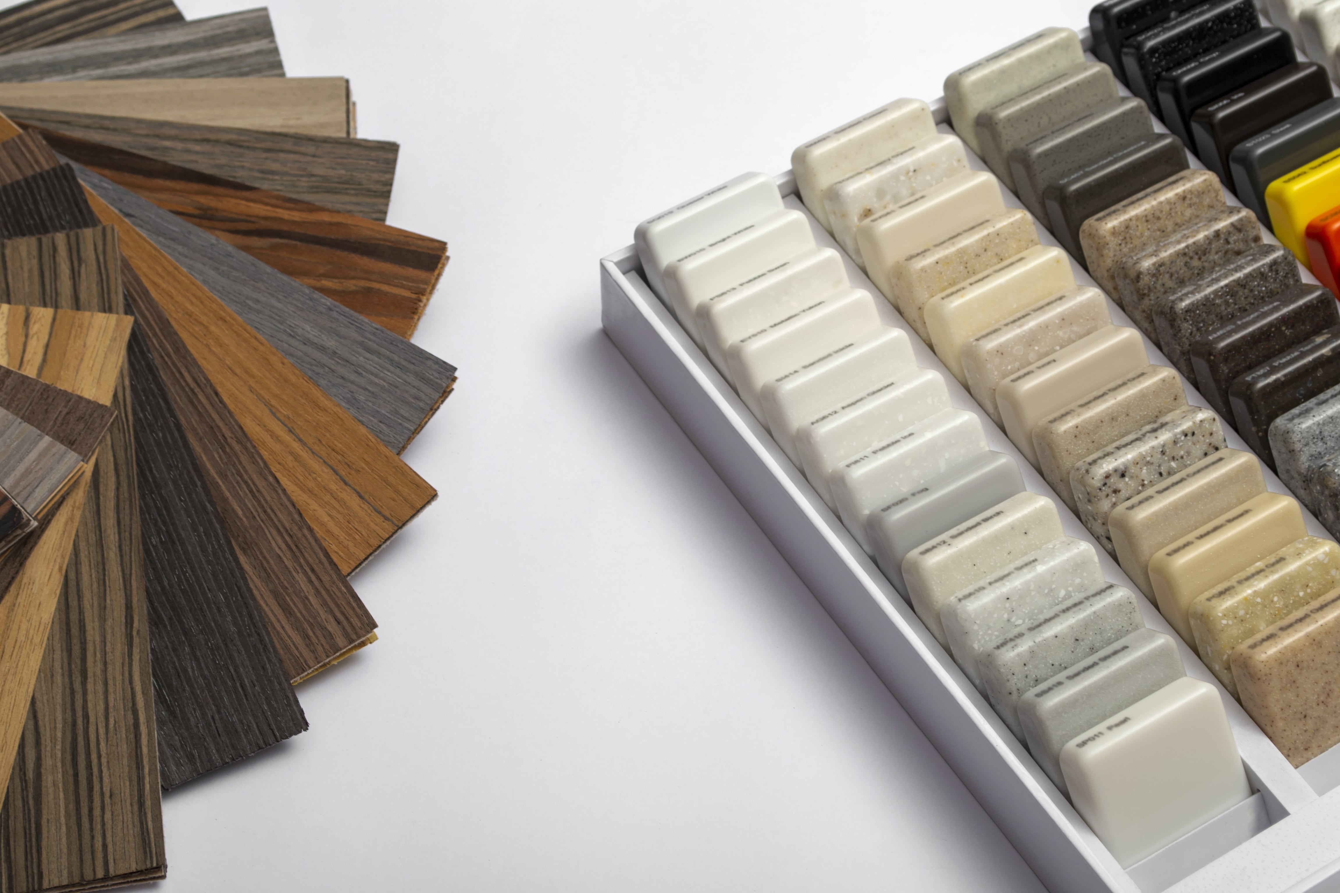 Finish and material samples from Primera projects